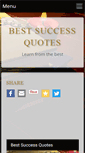 Mobile Screenshot of bestsuccessquotes.com